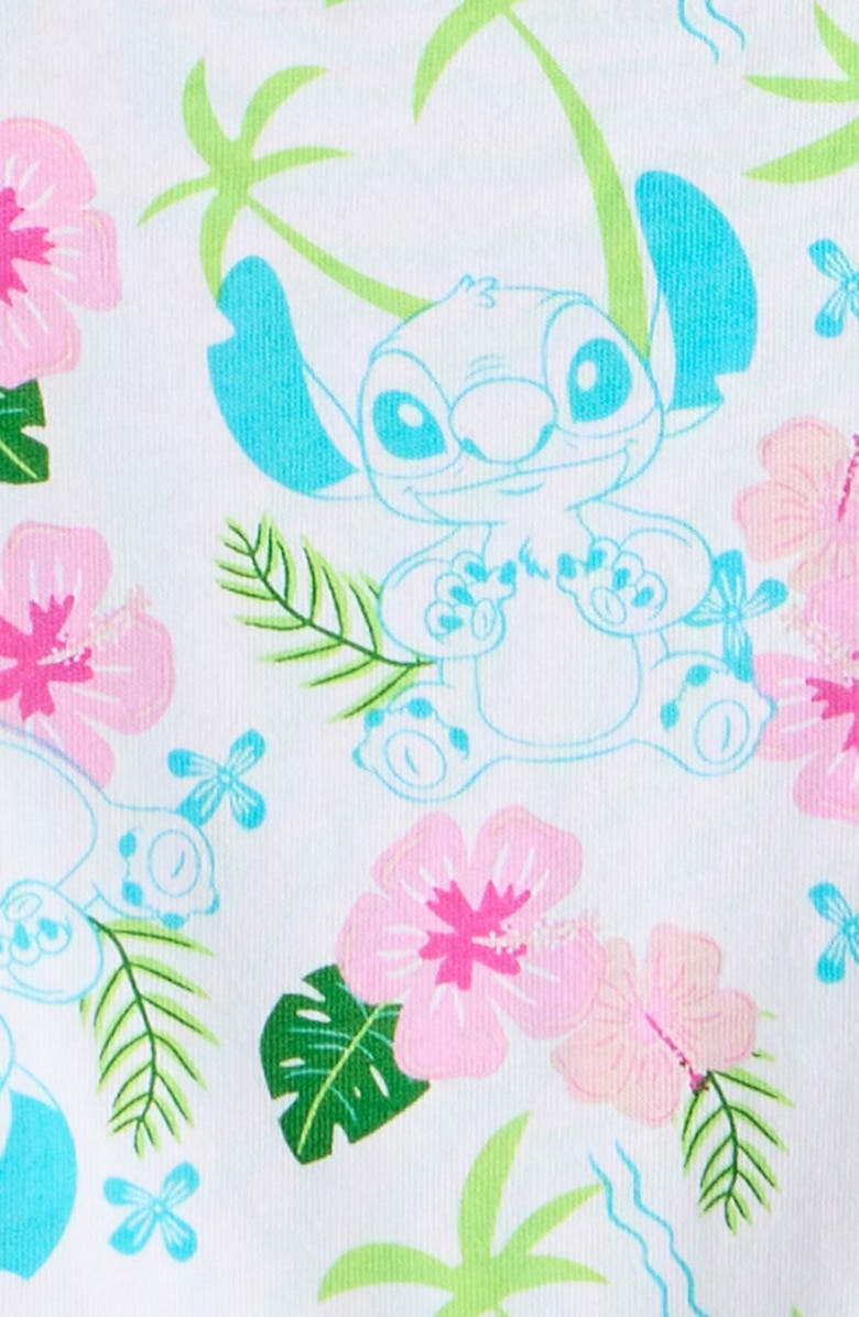 Tucker + Tate Kids' Ruffle Sleeve Cotton Graphic T-Shirt, Alternate, color, White Tropical Lilo