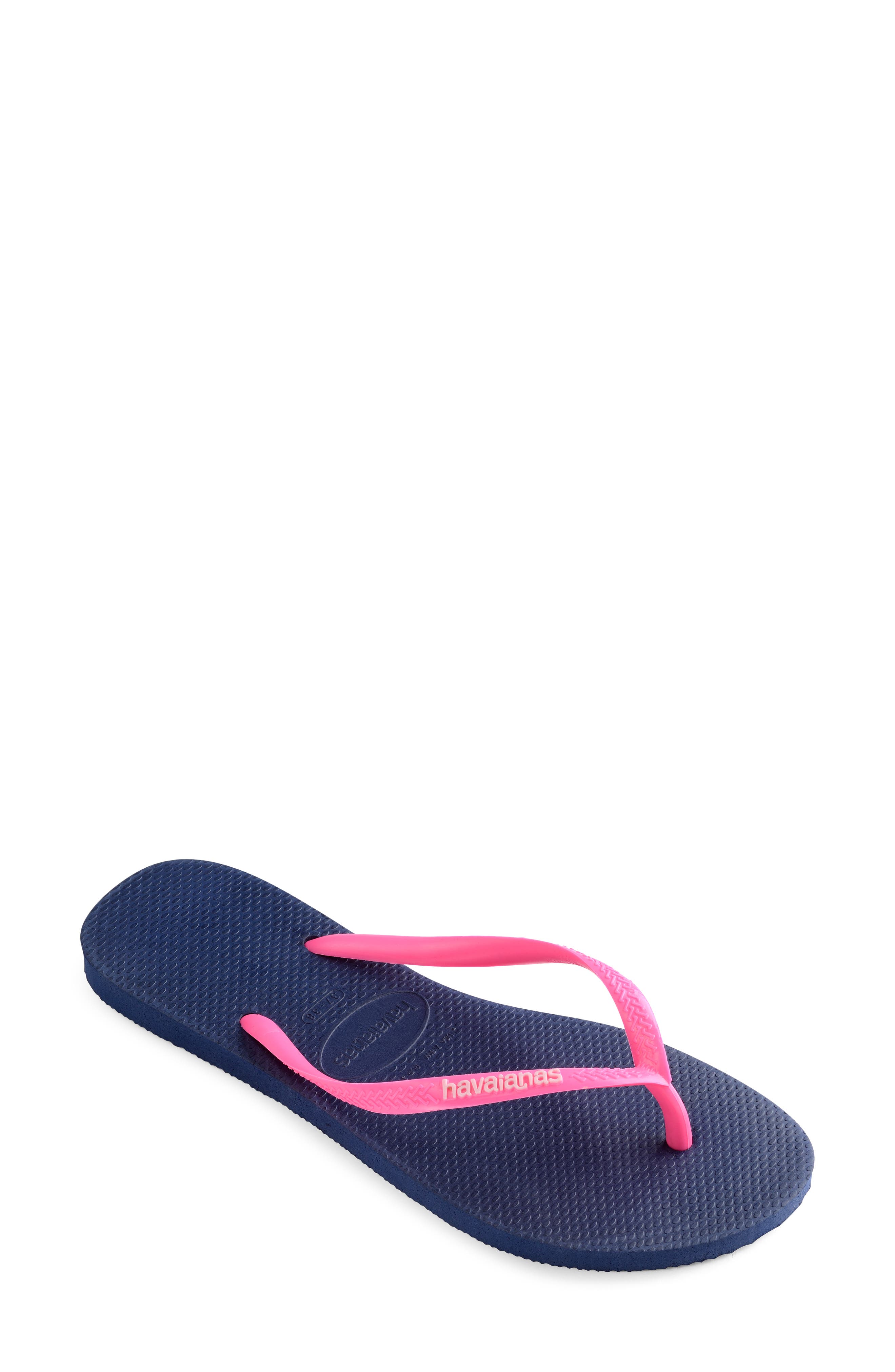 Slim Flip Flop, Alternate, color, MARINE/ WONDER