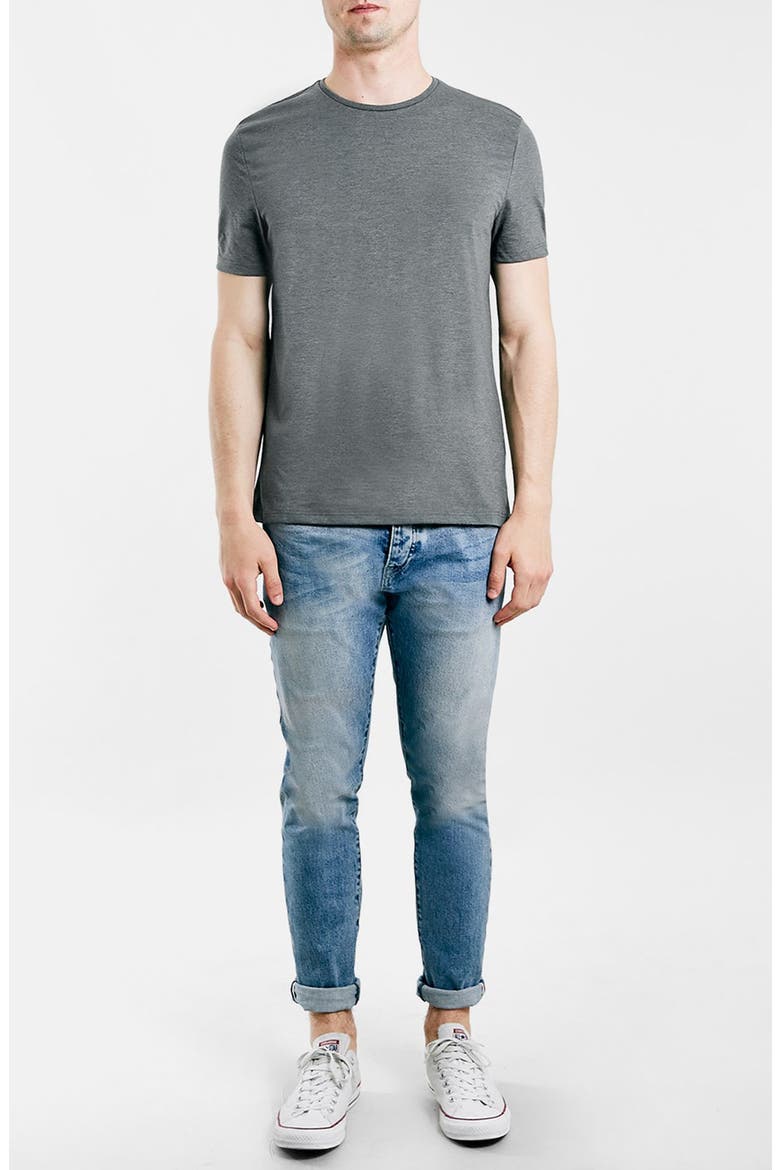 Slim Fit Crewneck T-Shirt, Alternate, color, DARK GREY