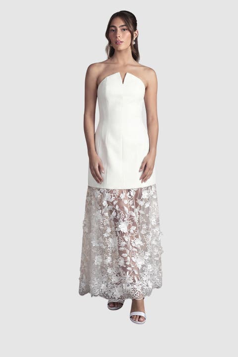 Bandeau Wedding Maxi Dress