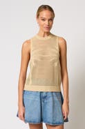 Central Park West Eden Palm Tree Mesh Shell