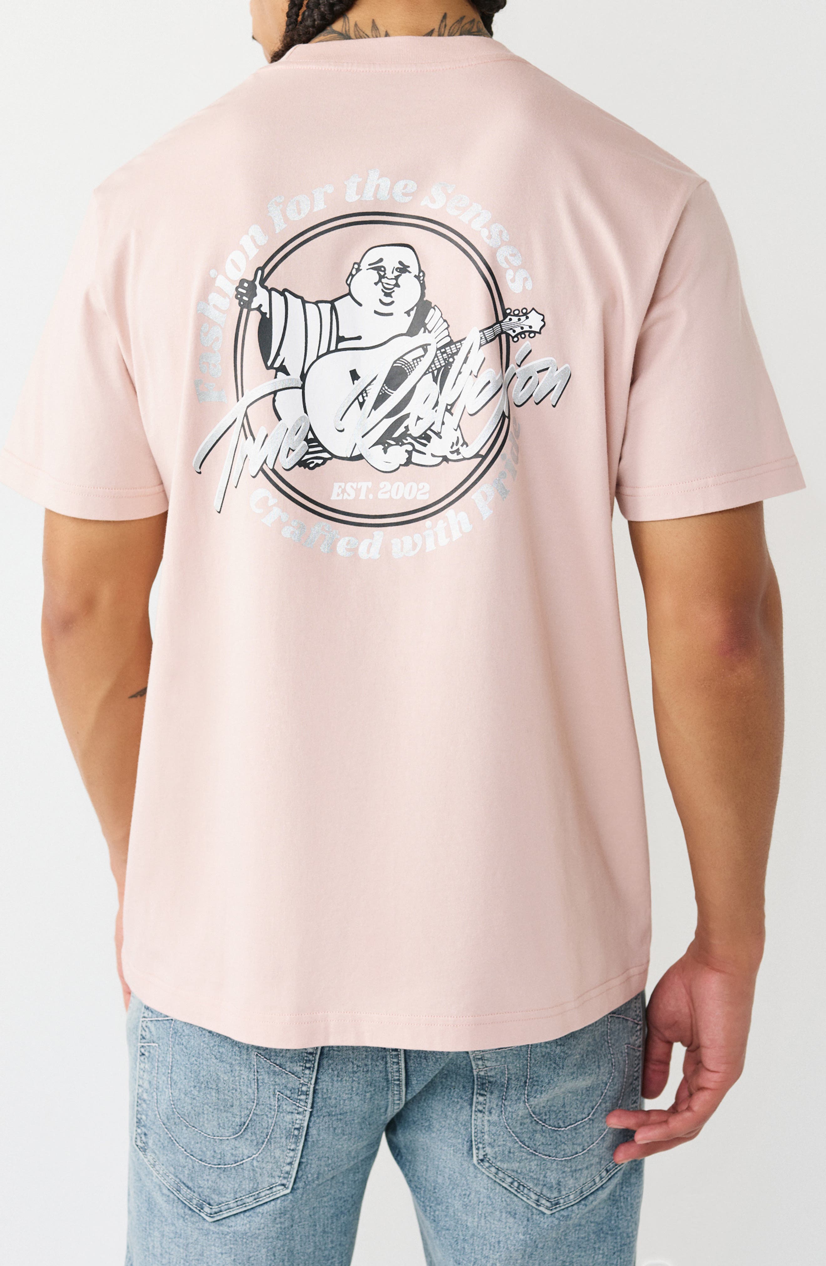 Marker Script Buddha Graphic T-Shirt - image 2