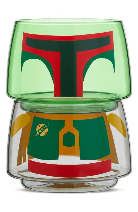Star Wars™ Set of 2 Stackable Boba Fett Glasses