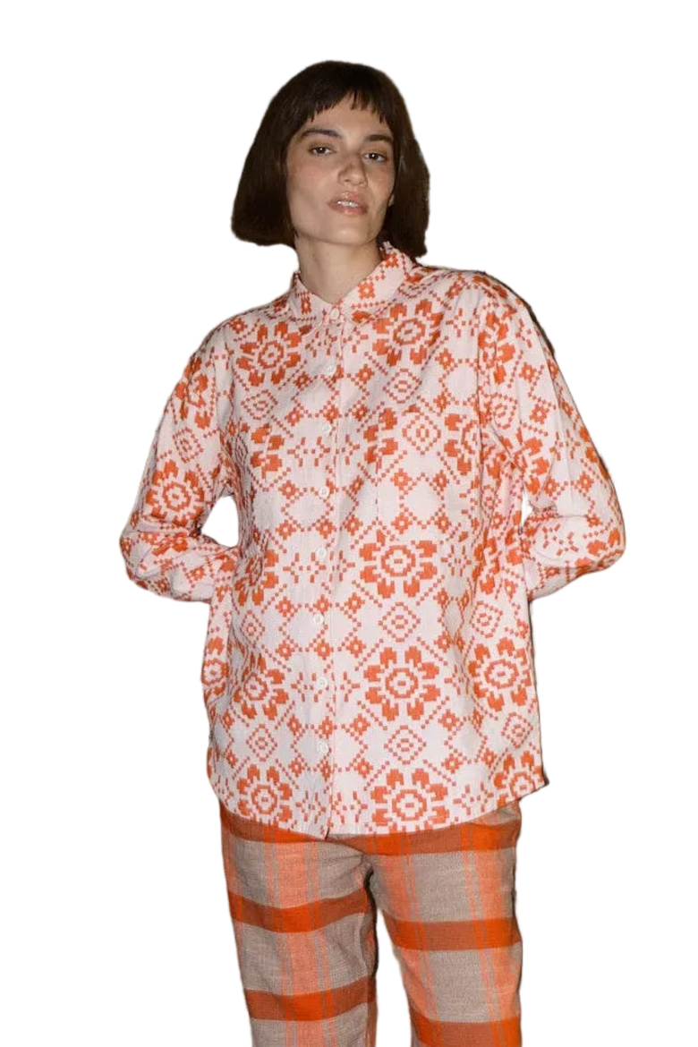 Alma Button up Pocket Shirt, Main, color, Adore