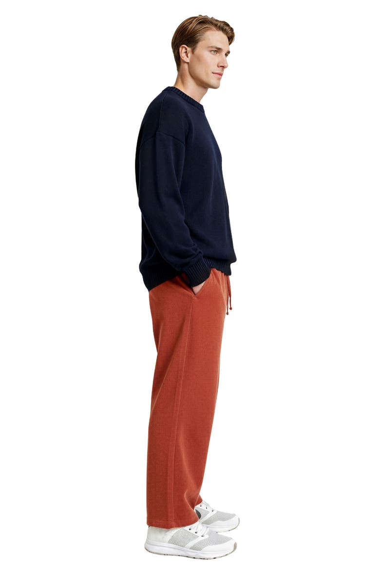 Oversize Crewneck Sweater, Alternate, color, NAVY