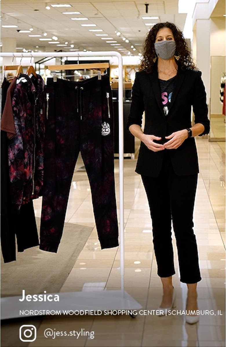 Tie Dye Zip Pocket Sweatpants, sales video thumbnail