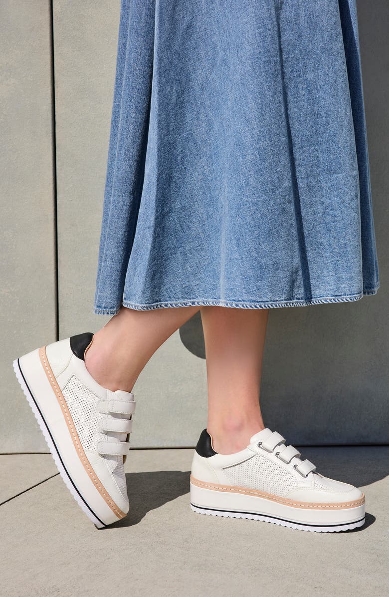 Donald Pliner Platform Sneaker, Alternate, color, Off White