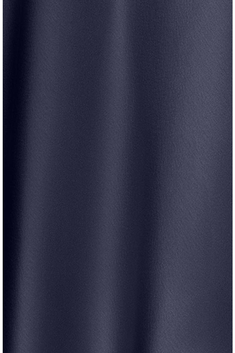Satin Gown with Chiffon Overlay, Alternate, color, NAVY