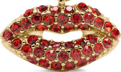 Kate Spade New York Pavé Lips Charm In Gold