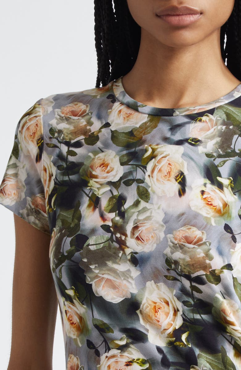 L'AGENCE Ressi Floral Print T-Shirt, Alternate, color,