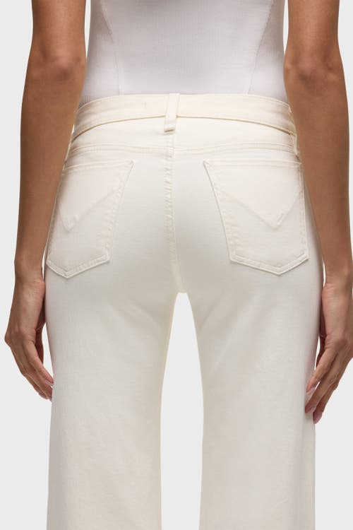 Hudson Kelli Low Rise Straight Jeans In Ecru