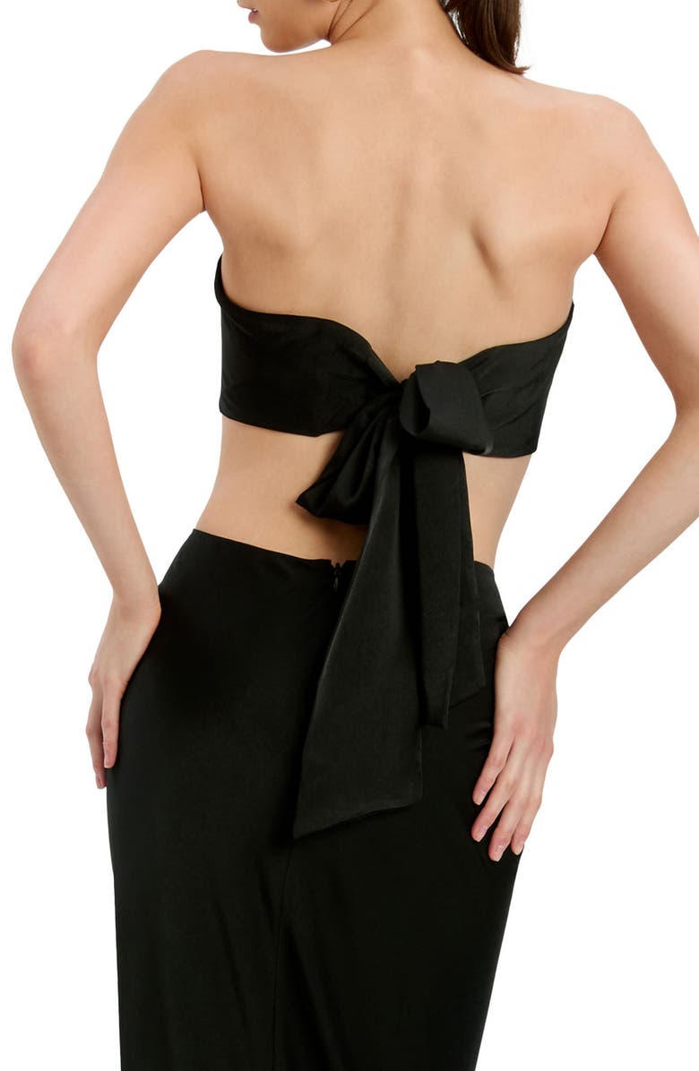 Bardot Dylan Bandeau Top, Alternate, color, Black