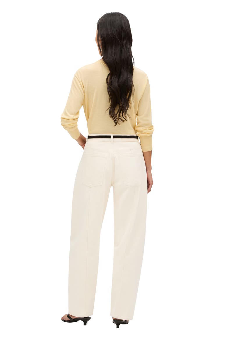 Denim Curved Pant, Alternate, color, Ecru
