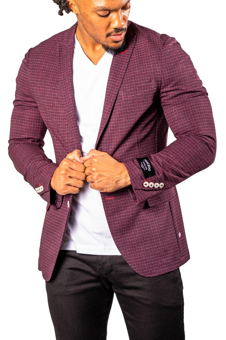 Vortex Red Unconstructed Blazer, Alternate, color, RED