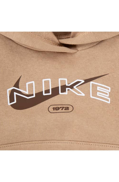 Nike Club Fleece Hoodie & Joggers In Brown