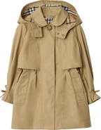 Burberry Cotton Hooded Trench Coat
