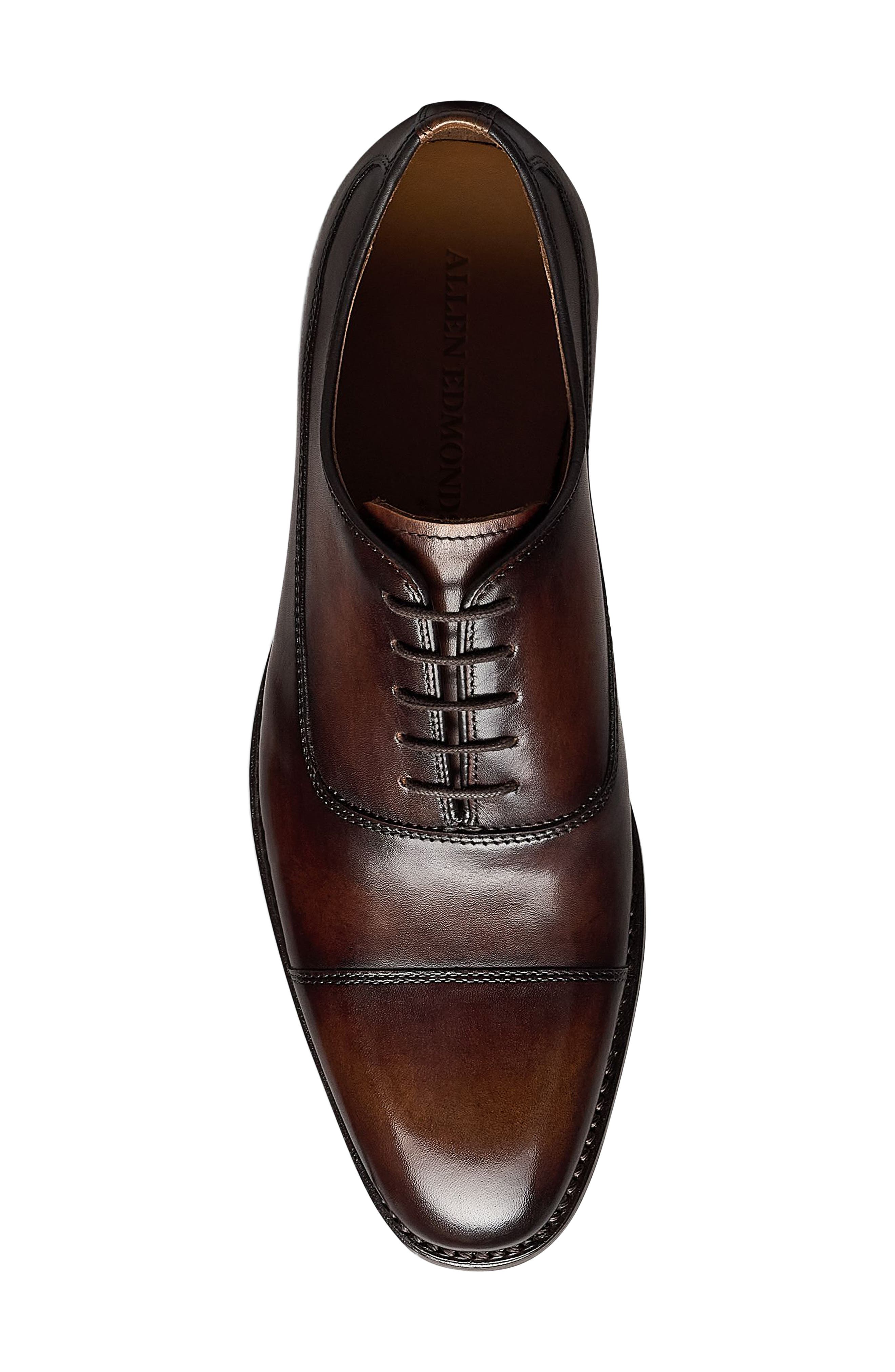 Baylor Leather Cap Toe Oxford, Alternate, color, BROWN PATINA