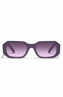 QUAY Hyped Up 53mm Gradient Square Sunglasses