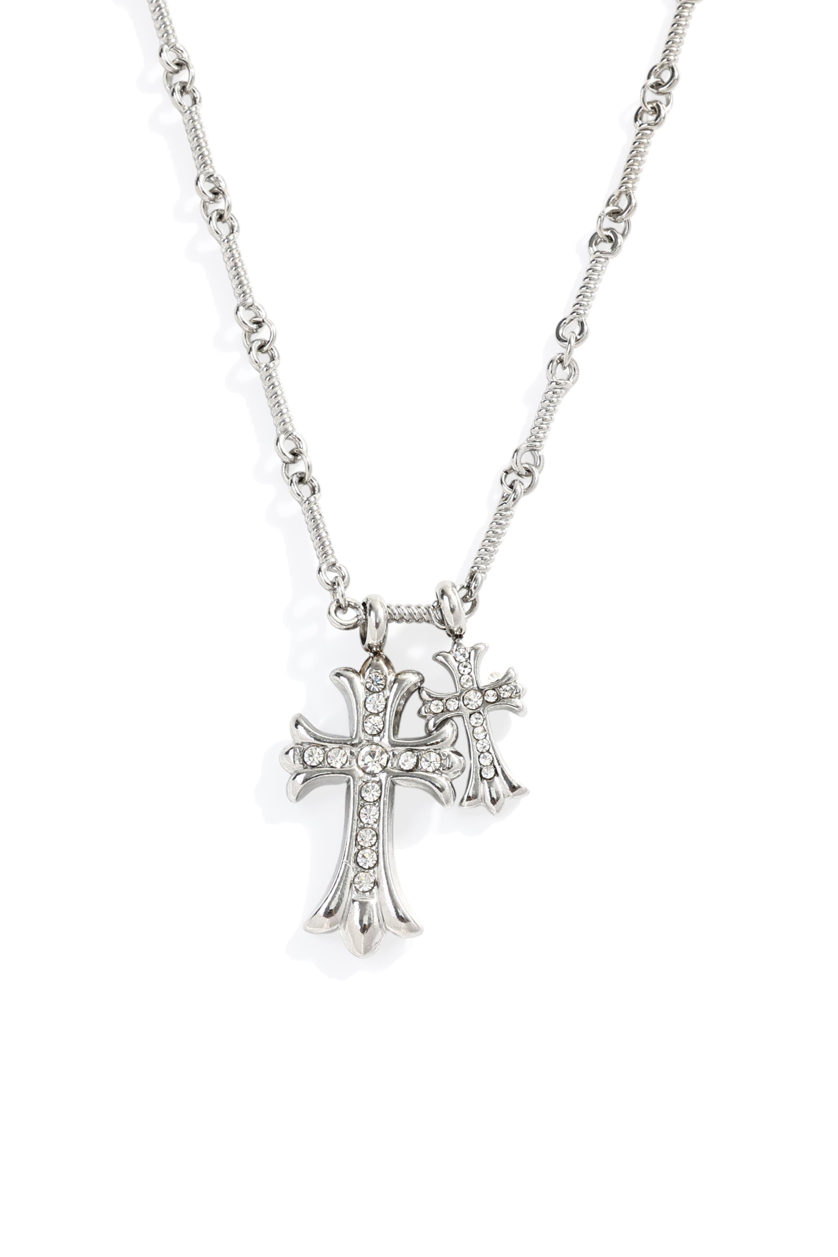 Double Cross Pendant Necklace (Women) | Nordstrom