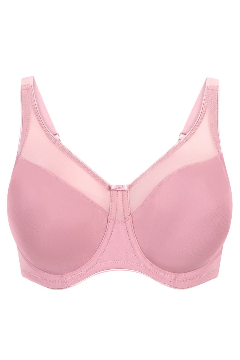 Nina Non-Padded Underwired Minimizer Bra, Alternate, color, Lilas