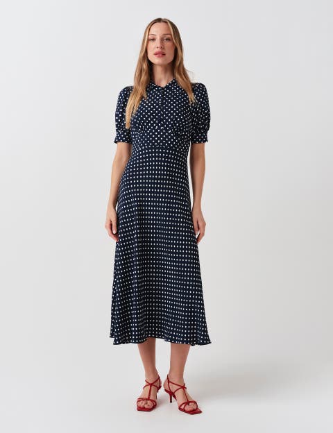 Wilma Fitted Waist Flared Dress