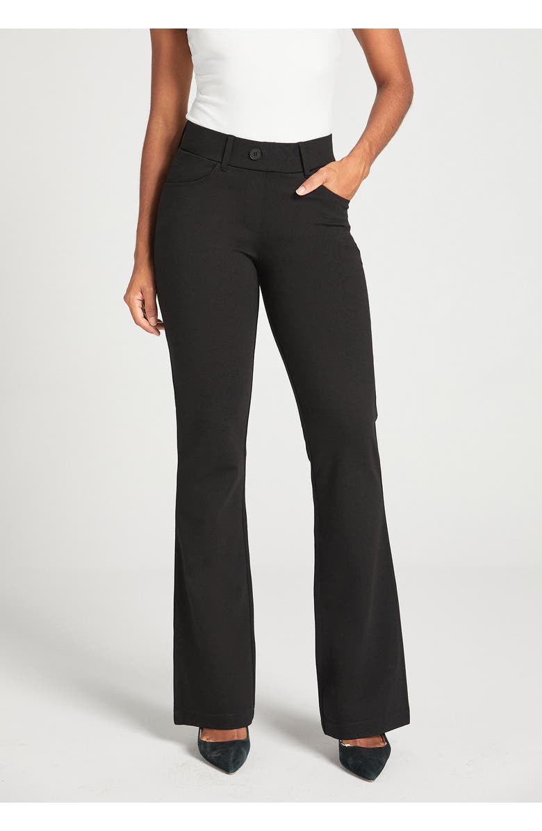 Betabrand 7-Pocket DPYP Dress Pant Yoga Pant Bootcut, Main, color, Black