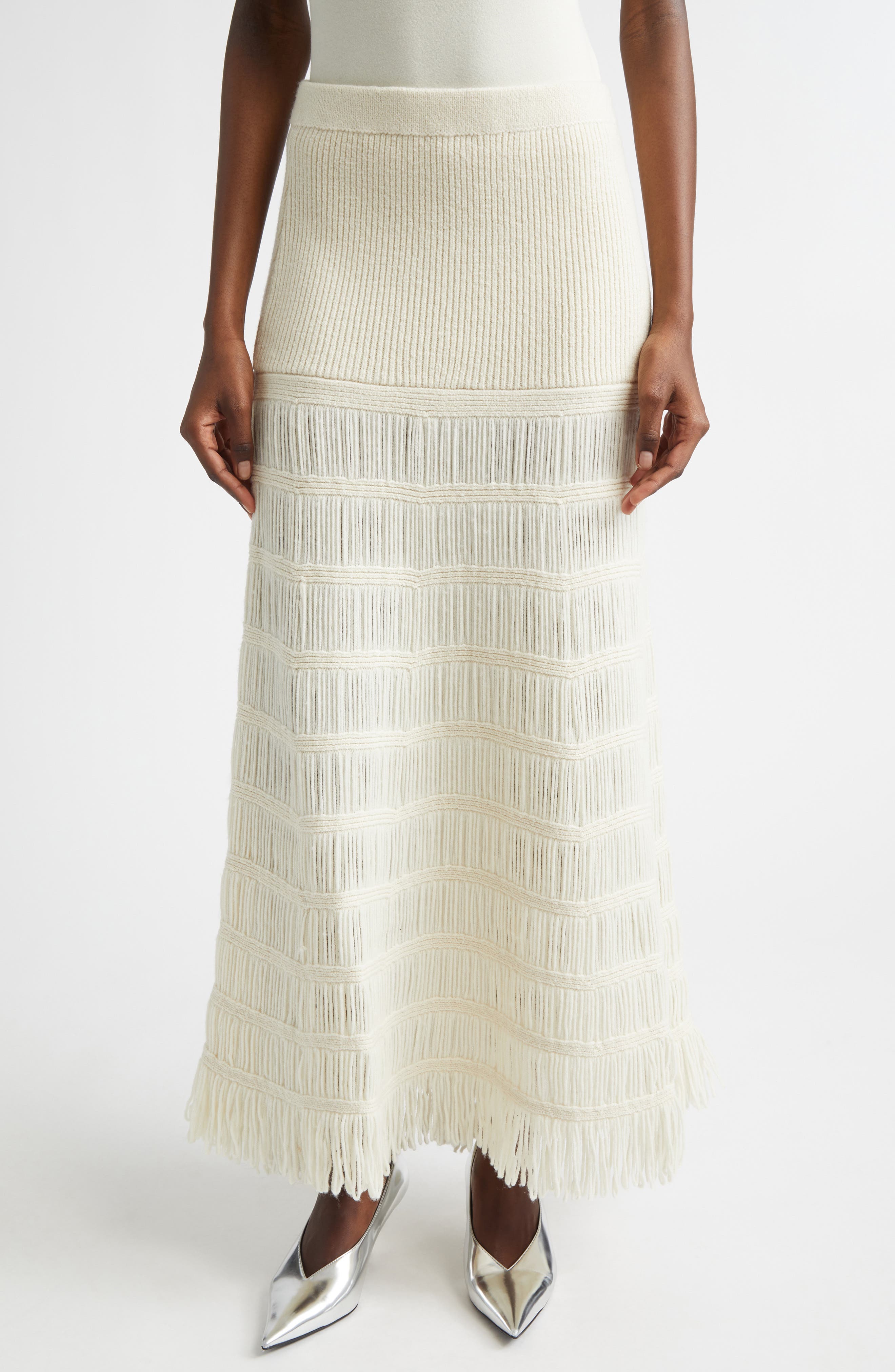 Alba Wool Blend Sweater Skirt - image 3