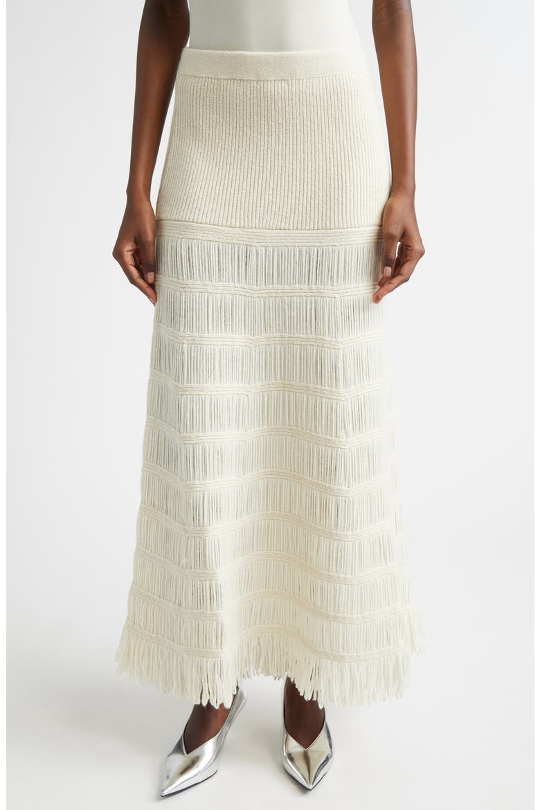 Alba Wool Blend Sweater Skirt, Main, color, OFF-WHITE