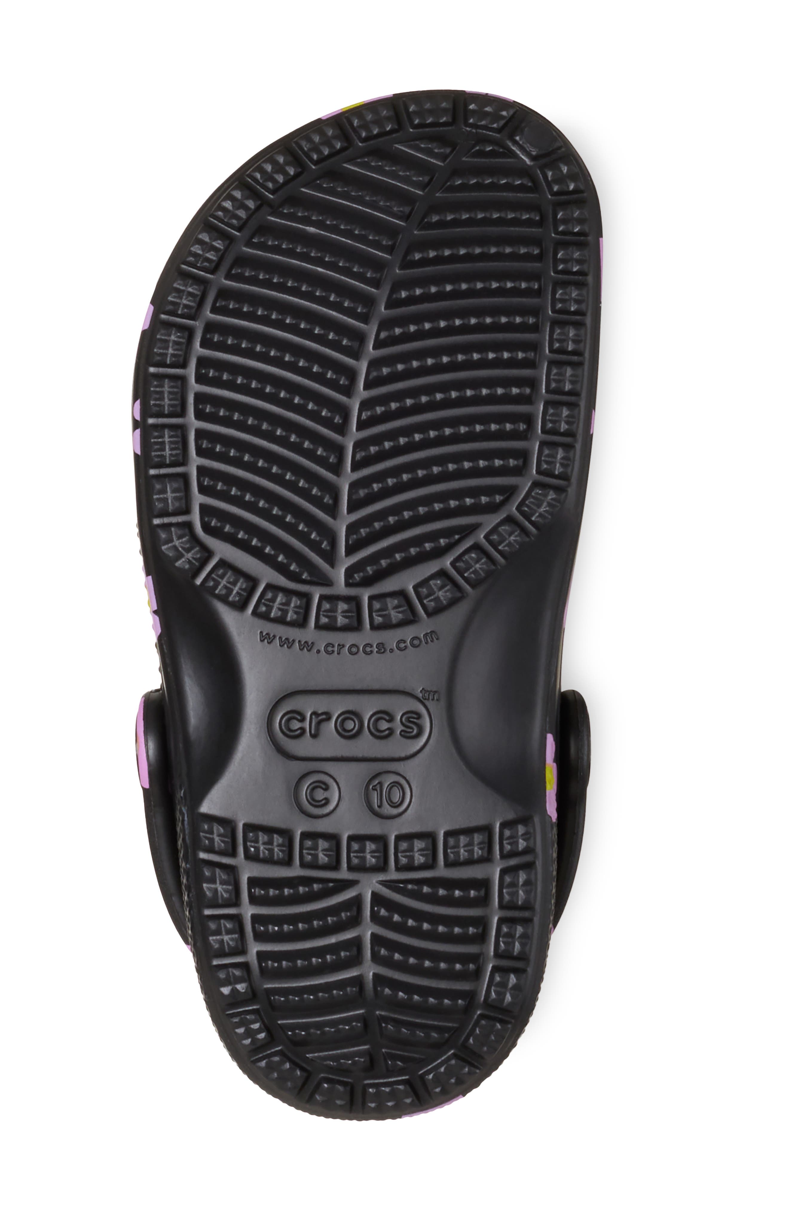 CROCS Kids' Classic Flower Clog, Alternate, color, Black