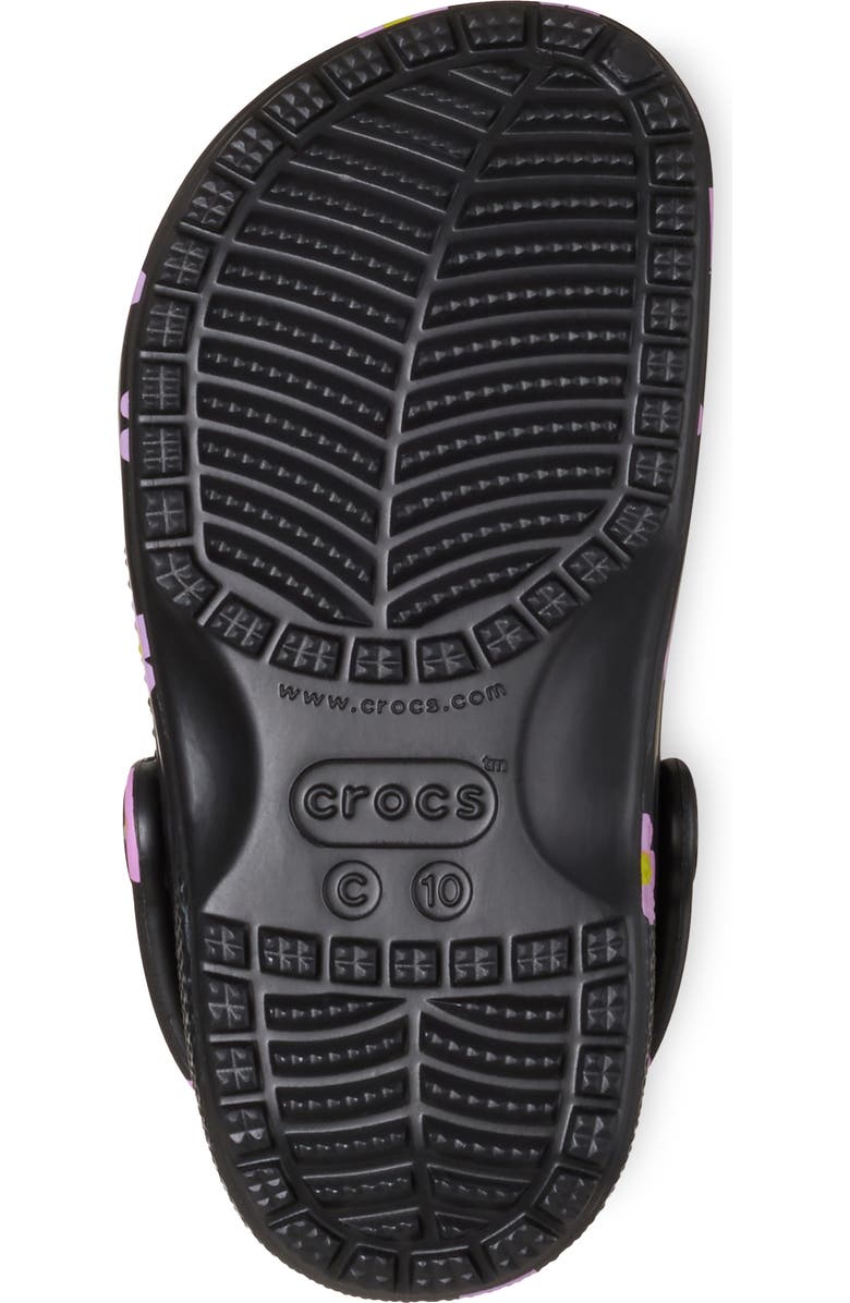 CROCS Kids' Classic Flower Clog, Alternate, color, Black
