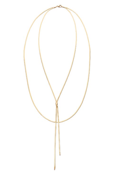 Jewelry Blake Liquid Gold Lariat Necklace