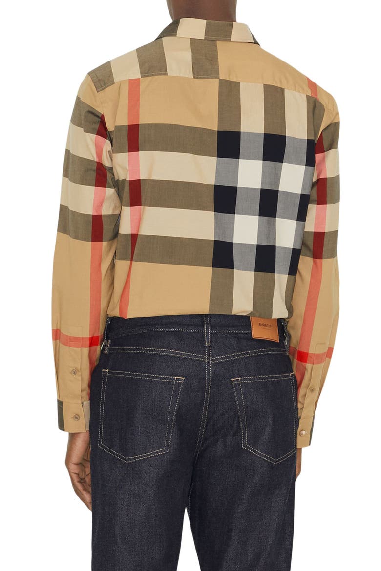 Summerton Heritage Check Cotton Button-Up Shirt, Alternate, color, ARCHIVE/ BEIGE