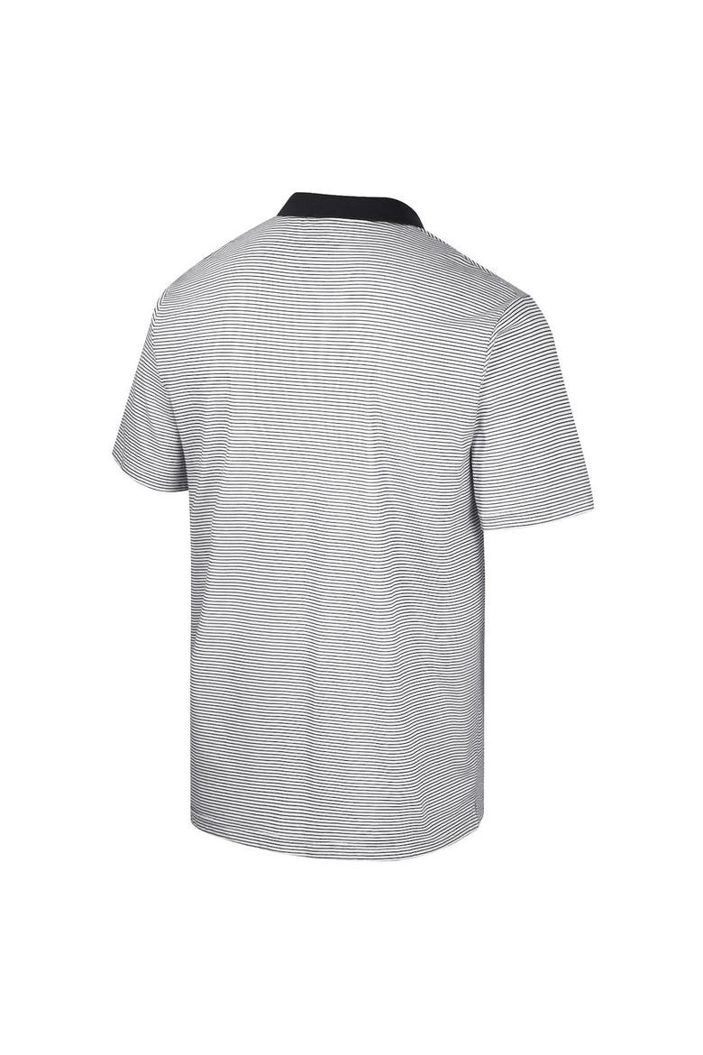 Men's Colosseum White/Black Providence Friars Print Stripe Polo, Alternate, color, White