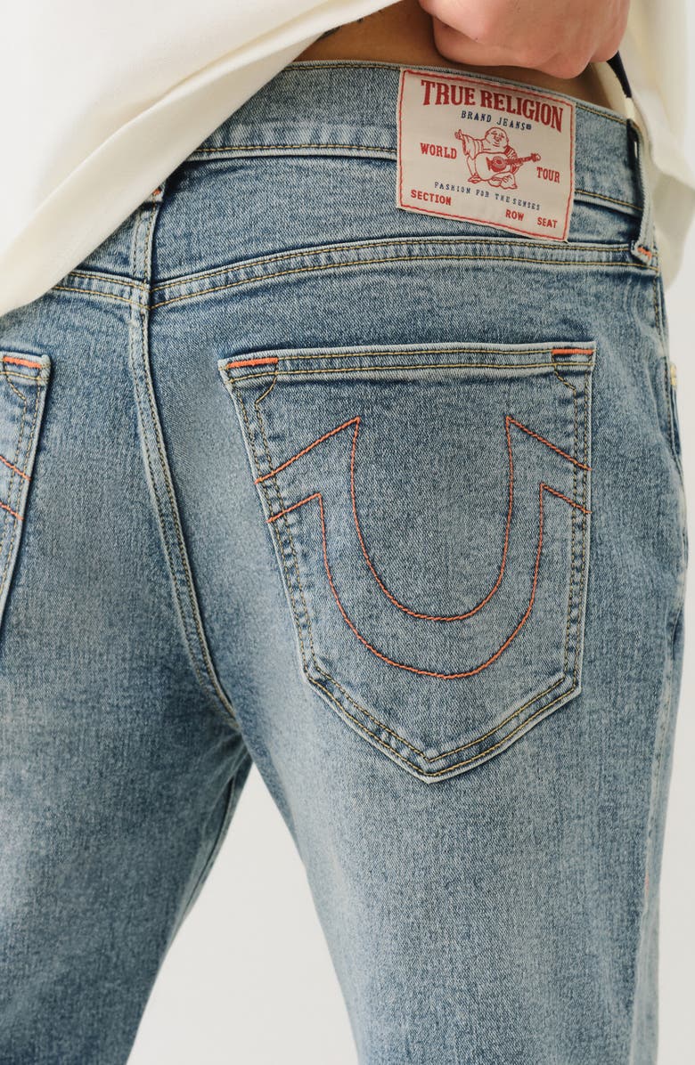 True Religion Ricky Straight Leg Jeans, Alternate, color, Light Mellow W/ Dest