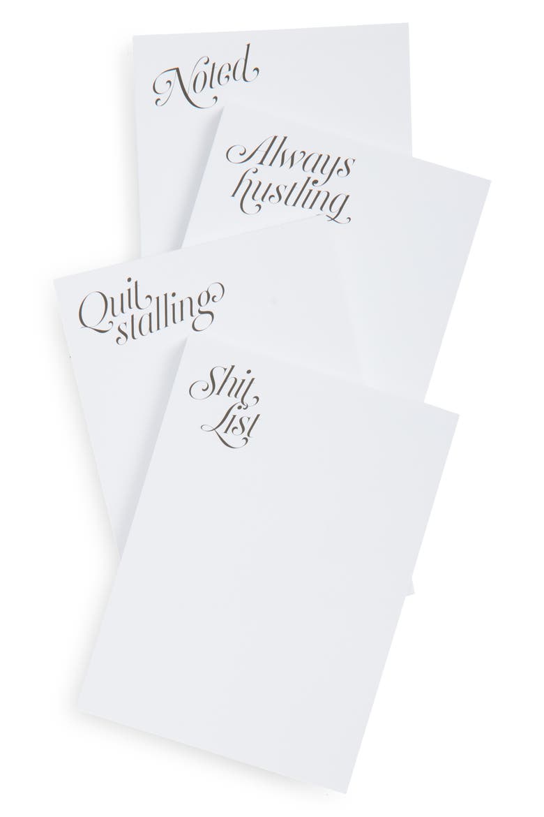 Set of 4 Notepads, Main, color, CHEEKY