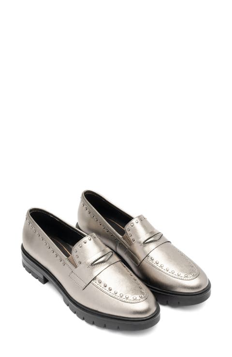 Cardiff Studded Penny Loafer (Women)
