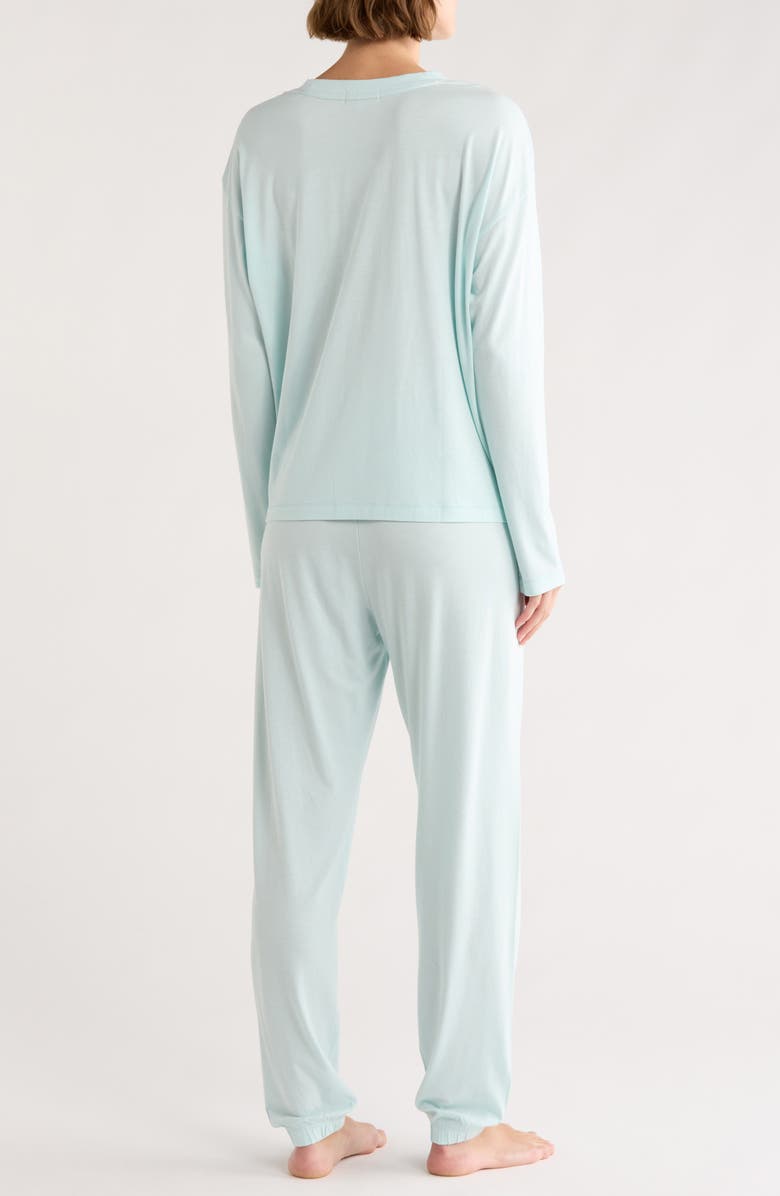 PJ Salvage Jersey Graphic Pajamas, Alternate, color, Mint