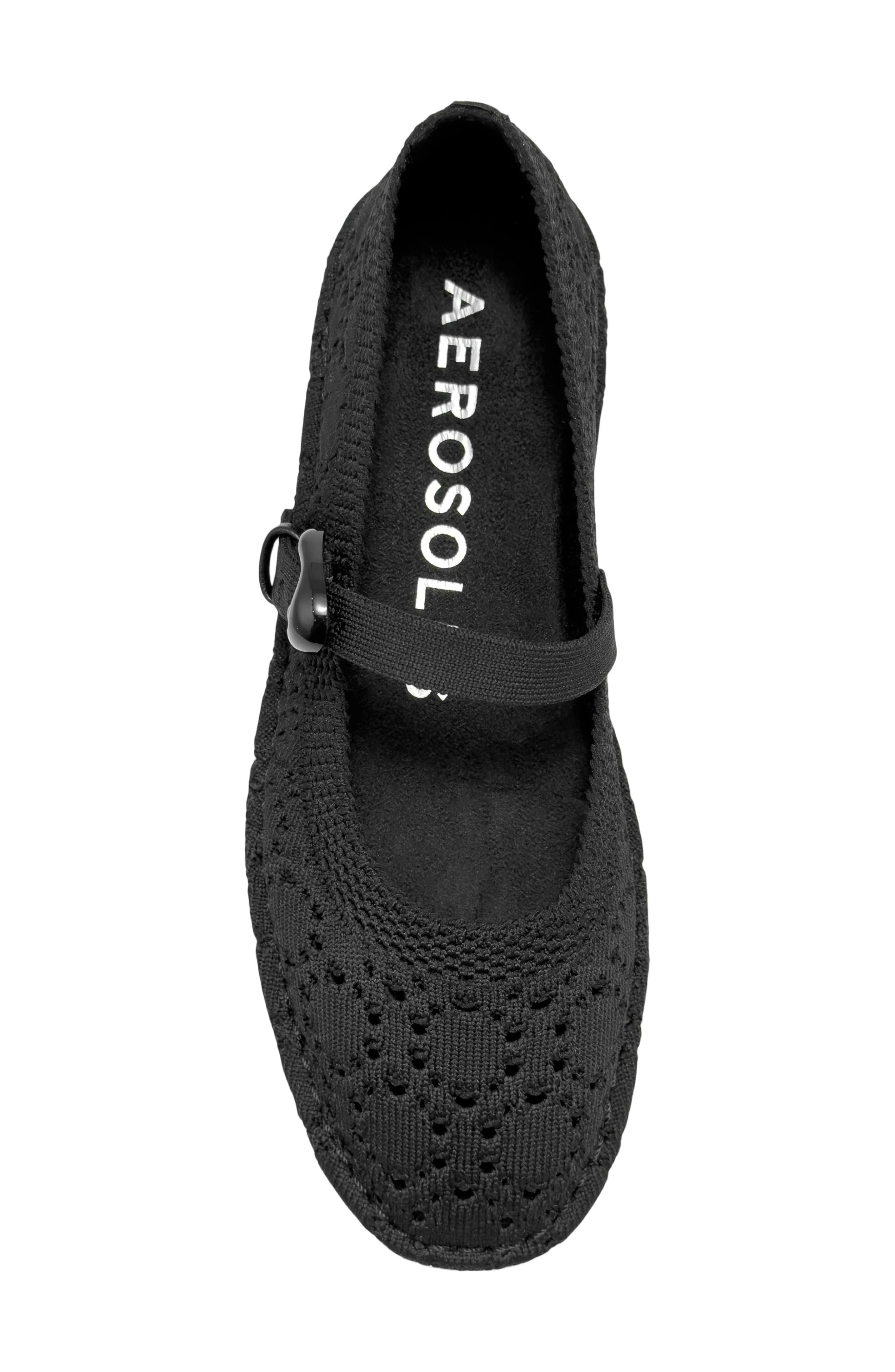 Aerosoles Tamika Knit Mary Jane, Alternate, color, Black Lace