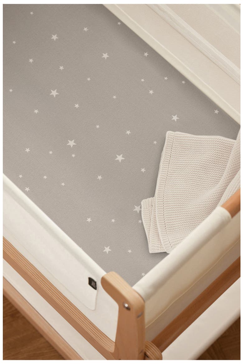 Pack of 2 Assorted Crib Sheets, Alternate, color, GREY/ STAR