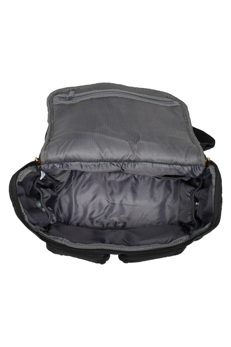 Mommy Braided Diaper Backpack, Alternate, color, BLACK