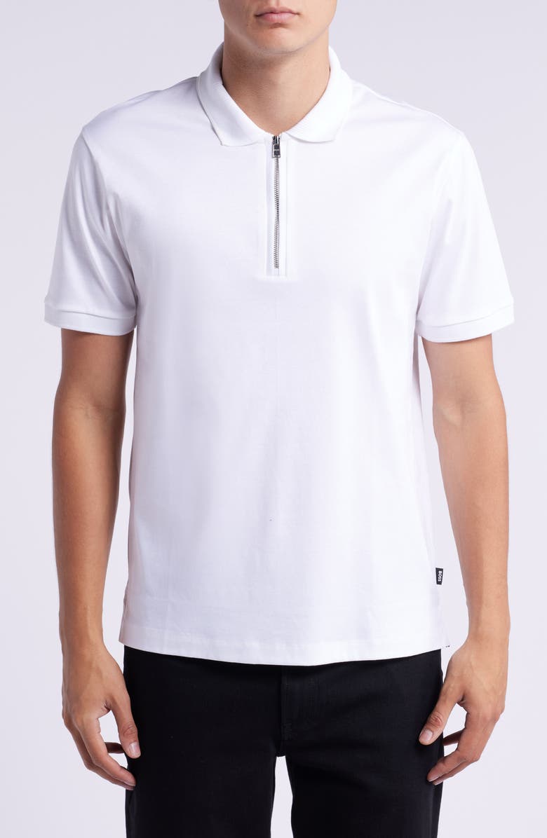 BOSS Polston Zip Polo, Main, color, 