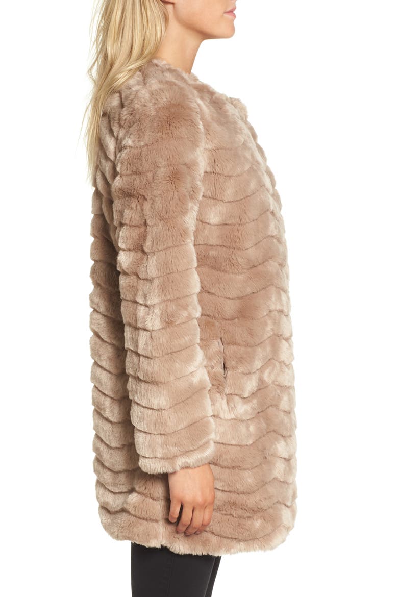 BB Dakota McCoy Faux Fur Coat, Alternate, color, CAMEL