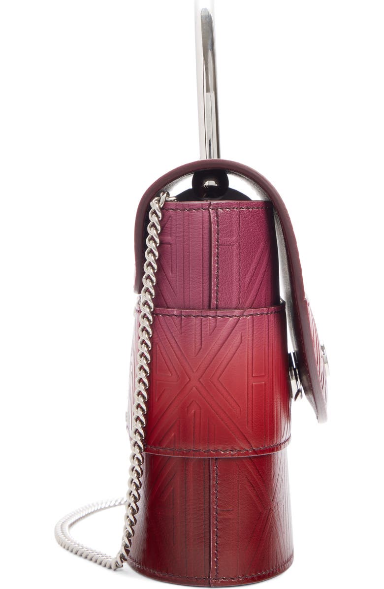 Chloé Aby Lock Monogram Embossed Leather Crossbody Bag, Alternate, color,