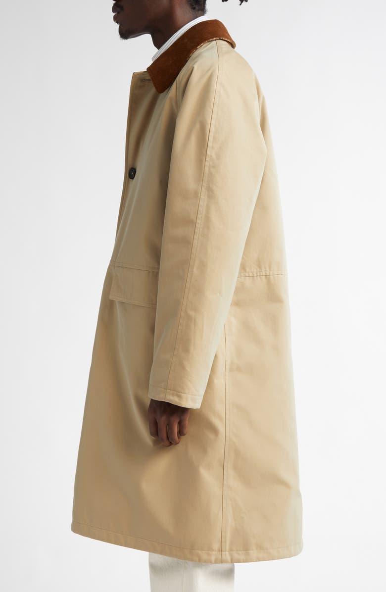 Drake's Reversible Corduroy Collar Mac Jacket, Alternate, color, 