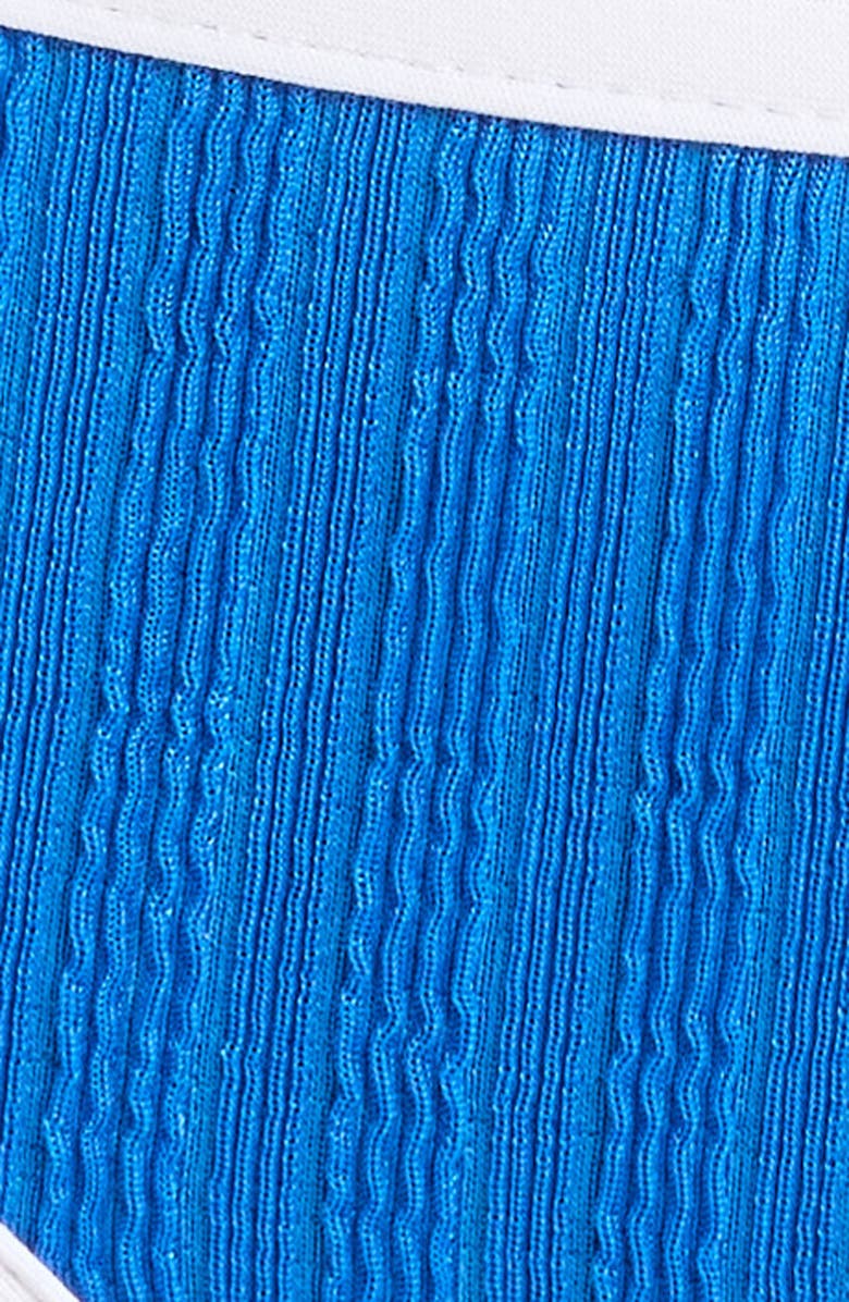 Becca Coral Crush Hipster Bikini Bottoms, Alternate, color, Ocean W/ White