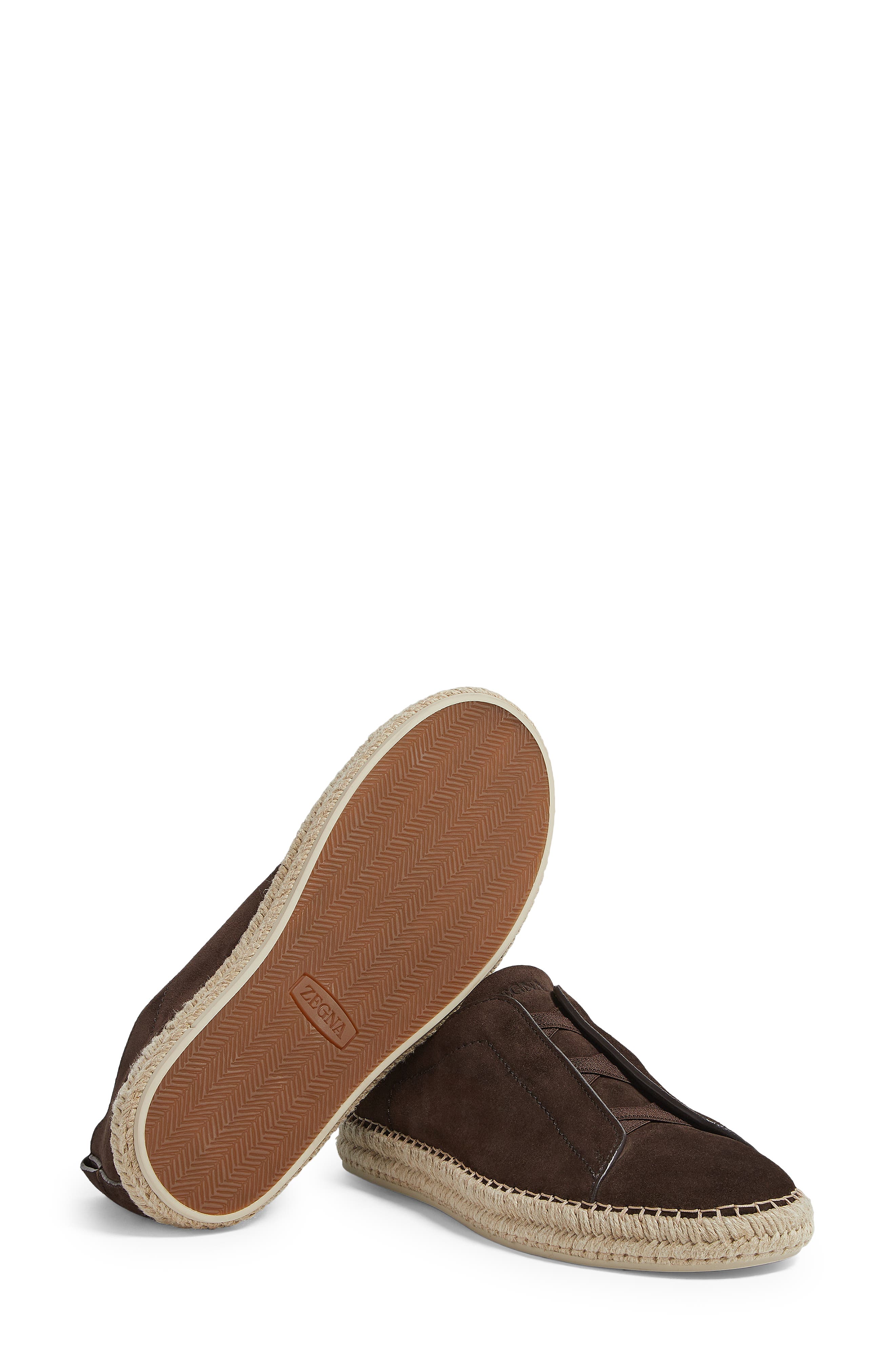 ZEGNA Triple Stitch Espadrille Slip-On Sneaker, Alternate, color, 