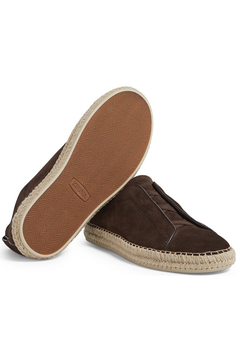 ZEGNA Triple Stitch Espadrille Slip-On Sneaker, Alternate, color,