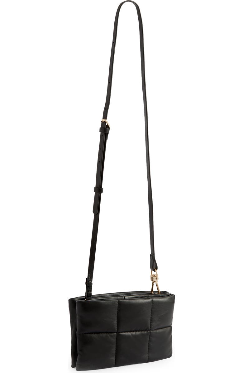 AllSaints Mila Quilted Leather Crossbody Bag, Alternate, color,