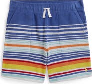 Polo Ralph Lauren Kids' Stripe Cotton French Terry Drawstring Shorts