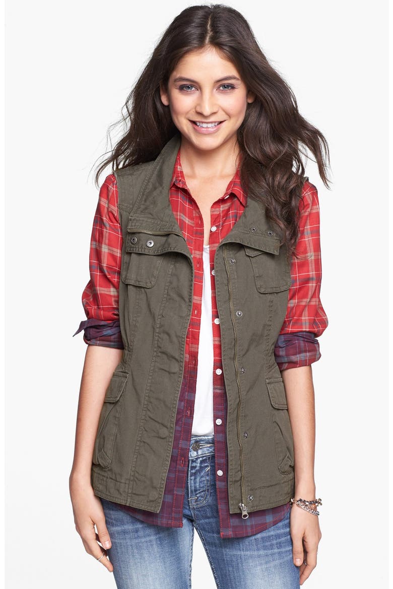 Sashimi Utility Vest, Main, color, SPRUCE GREEN